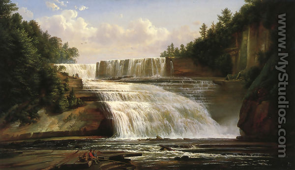 Trenton High Falls - Ferdinand Richardt