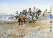Start of Roundup - Charles Marion Russell