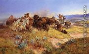 Buffalo Hunt No.40 - Charles Marion Russell