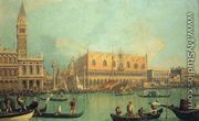 The Doge's Palace with the Piazza di San Marco - (Giovanni Antonio Canal) Canaletto