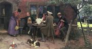 Musicians outside an Inn - Leghe Suthers