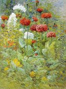Flowers in a Garden - Edward Chalmers  Leavitt