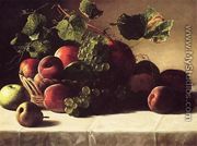 Still Life with Grapes and Peaches - George Hetzel