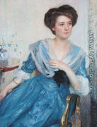 Woman in Blue Dress - Richard Emil Miller