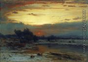Winter, Close of Day - George Inness