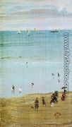 Harmony in Blue and Pearl: The Sands, Dieppe - James Abbott McNeill Whistler