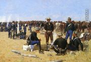 A Cavalryman's Breakfast on the Plains - Frederic Remington
