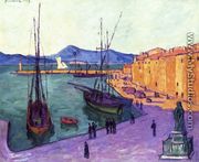 Port of Saint-Tropez, Evening Effect - Francis Picabia
