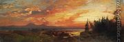 Sunset on the Great Salt Lake, Utah - Thomas Moran