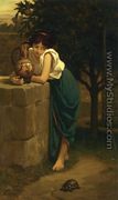 Etruscan Girl with Turtle - Elihu Vedder