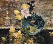 Roses in a Vase - Frederick Childe Hassam