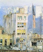 The Flag, Fifth Avenue - Frederick Childe Hassam