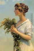 Girl with Goldenrod - Charles Curran