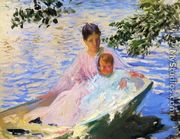 Study for 'Mother and Child in a Boat