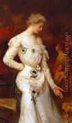 Girl with Dog - Edmund Charles Tarbell
