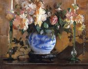 Flowers in a Blue Ginger Jar - Edmund Charles Tarbell