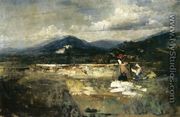 Landscape with Figures - Cesare Tallone