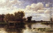 Banks of the River Gein, Holland - Willem Roelofs