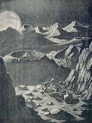 Earth-rise from the Moon - Sir Philip Burne-Jones