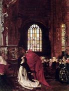 The Cathedral Scene from 'Faust': Margaret tormented by the Evil Spirit - Frank Cadogan Cowper