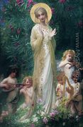 The Virgin in Paradise - Antoine Auguste Ernest Hebert