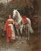 Girl with a Horse - Antoni Piotrowski