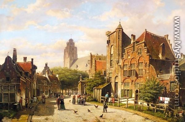 Dutch Street - Willem Koekkoek