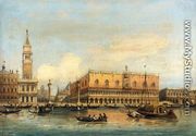 Gondolas Before the Doge's Palace, Venice - Carlo Grubacs
