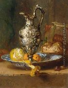 Still Life with a Lemon, Oranges, Bread and a Pitcher - Maria Vos