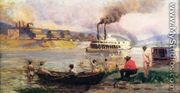 Steamboat on the Ohio I - Thomas Pollock Anschutz
