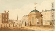 Great Dover Road Turnpike, and distant view of St. Georges Church, 1825 (w/c) from Pennants London - Gideon Yates