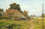 An Old Cottage in the Meadows, 1913 - Edward Wilkins Waite