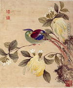 One of series of paintings of birds and fruit, late 19th century - Guoche Wang