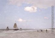 Beach scene, 1887 - Johan Hendrik  Weissenbruch