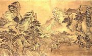 View from the Keyin Pavilion on Paradise (Baojie) Mountain, 1562 - Wang Wen