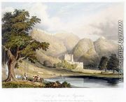 The Fortress of Bowrie in Rajpootana, drawn by Captain Charles Auber of the Quarter Master General's Department in Ceylon, from Volume I of 'Scenery, Costumes and Architecture', engraved by Charles Bentley (1806-54) pub. by Smith, Elder and Company, 1826 - William Westall