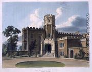 The Head Masters House, Rugby School, from History of Rugby School, part of History of the Colleges, engraved by Joseph Constantine Stadler (fl.1780-1812) pub. by R. Ackermann, 1816 - William Westall