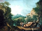 Landscape with Banditti Round a Tent, 1752 - Richard Wilson