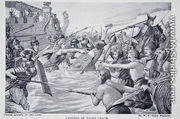 The Landing of Julius Caesar, illustration from Hutchisons Story of the British Nation, c.1920 - Richard Caton Woodville