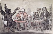The Doctor and his Friends, engraved by Issac Cruikshank (c.1756-c.1811) c.1798 - George Moutard Woodward