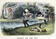 Caught on the Fly, pub. by Currier and Ives, New York, 1879 - Thomas Worth
