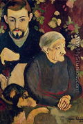 Portrait of Maurice Utrillo (1883-1955), his Grandmother and his Dog, 1910 - Suzanne Valadon