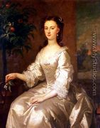 Portrait of Mary, Countess of Delorain by an Orange Tree - John Vanderbank