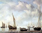 Shipping in a calm 2 - Willem van de, the Younger Velde