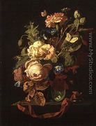 Vase of Flowers, 1669 - Simon Pietersz. Verelst