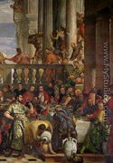 The Marriage Feast at Cana, detail of the right hand side, c.1562 - Paolo Veronese (Caliari)