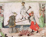 Two Skeletons fighting over a Dead Man, 1891 - James Ensor