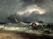 Fishermen upon a lee-shore in squally weather - Joseph Mallord William Turner