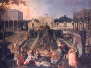 A Feast in the park of the Duke of Mantua, c.1595 - Sebastien Vrancx