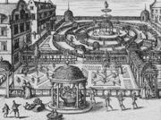 Garden, from Hortum Viridariorumque Elegantes et Mumultiplicis Formae, published c.1583 - Hans Vredeman de Vries